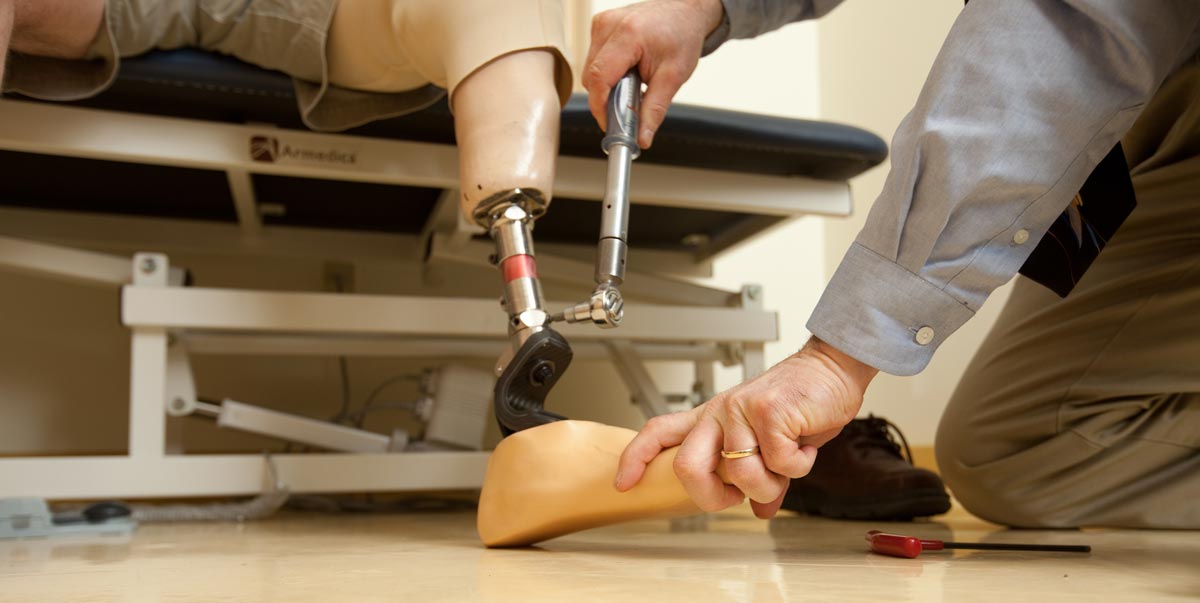 staff takes delicate with client's and meeting their needs with fine tuning their prosthetics